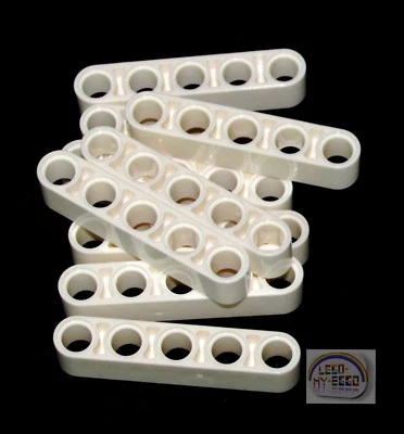 LEGO Technic - 9 x Studless Beams - 5L - White - Liftarms - New - (EV3, 32316) - Image 1 of 3