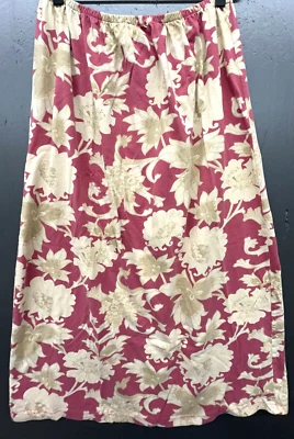 Falda April Cornell M Rosa Beige Floral 100% Algodón Midi Suave Boho Cottage Foto 1 de 4