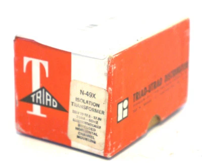 NEW TRIAD N-49X ISOLATION TRANSFORMER N49X - Image 1 of 2