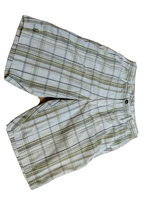 Pantalones cortos de surf amarillos para hombre de Red Sand talla 28 tartán a cuadros Foto 1 de 4