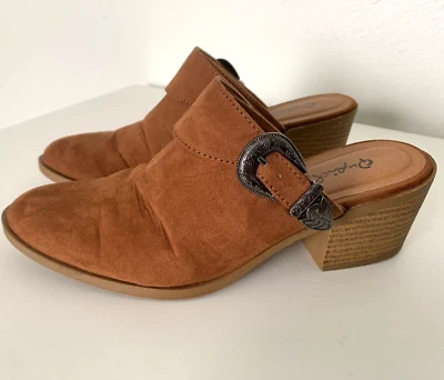 Zapatos de tacón Qupid Slide On Mule Block para mujer talla 6 Foto 1 de 4