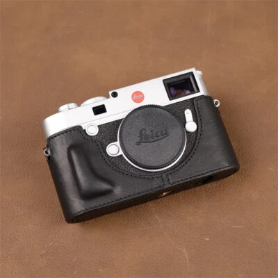 Media funda de cuero genuino para cámara Leica M10 M10M M10R cubierta retro VR hecha a mano Foto 1 de 4