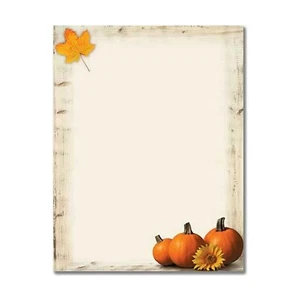 Pumpkin Sunflower Letterhead Laser & Inkjet Printer Paper - 25 Sheets (alh014) - Picture 1 of 1