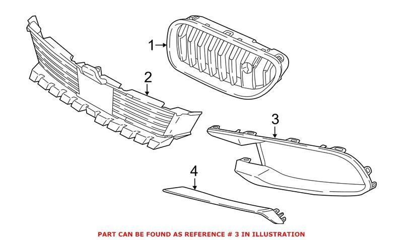 Tapicería de luz antiniebla original OEM para BMW 640i 640i Gran Coupé 640i xDrive Foto 1 de 1