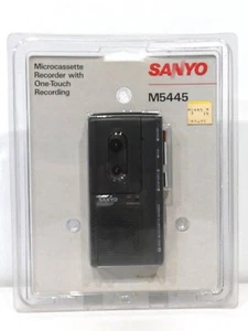 VINTAGE SANYO M5445 Microcassette Tape Handheld Voice Recorder NEW - Picture 1 of 7