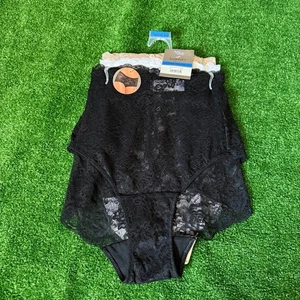 Secret Treasures 3 Pack All Over Laces Black Boyshorts Panties Plus Size 3XL NEW - Picture 1 of 9
