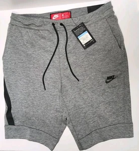 NEW Nike Tech Pack Fleece Shorts Drawstring Slim Fit Men's Size M Gray NWT 2017 - Picture 1 of 17