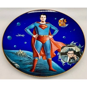 Piatto da collezione Superman Nick At Nite MTV Networks 1991 vintage - Foto 1 di 8