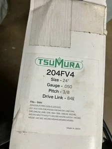 Genuine TsuMura 204FV4 24" .050 3/8" 84DL D025 Solid Chainsaw Guide Bar STIHL - Picture 1 of 7