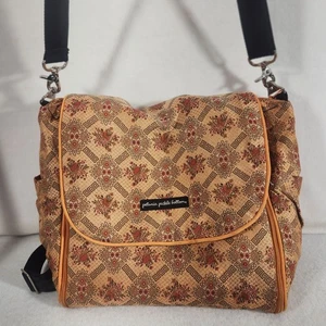 Sac à couches bébé chic à fond cornichon pétunia orange et marron - Photo 1/13