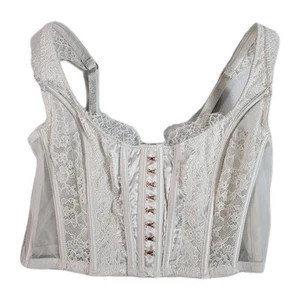 Victoria's Secret Dream Angels Corset Bra Top Womens Size S-DD White - Picture 1 of 13