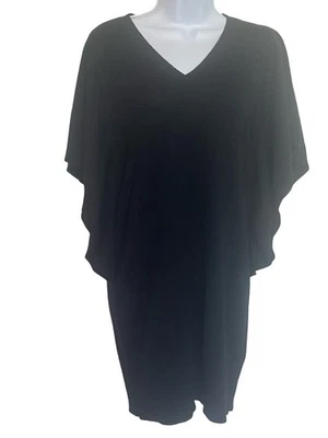 Poncho top para mujer Derek Heart tejido negro cuello en V. Talla: Grande. Buen estado. Foto 1 de 4