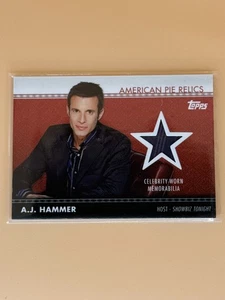 2011 Topps American Pie American Pie Relics AJ Hammer #APR-2 - Picture 1 of 2