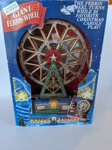 1994 Mr. Christmas Giant Ferris Wheel Lights and Music 20 Favorite Carousel - Picture 1 of 22