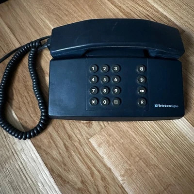 Telekom Signo  ▪ Tastentelefon ▪ blau ▪ TAE-Stecker ▪ Retro Telefon - Bild 1 von 4