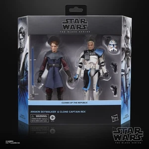 STAR WARS 6" BLACK SERIES COTR - ANAKIN SKYWALKER & CLON CAPITÁN REX *PREVENTA* - Imagen 1 de 5