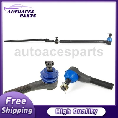 4x Front Inner Outer Steering Tie Rod End for Ford Bronco II 2.9L 4WD 1986 1987 - Image 1 of 4