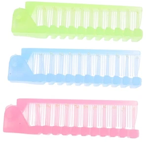 Peine de masaje antiestático de viaje plegable para niños pequeños bolsillo portátil 3 piezas - Imagen 1 de 12