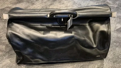 Bally, Arztkoffer, Hebammenkoffer, Leder, Schwarz, Concorde, Air France, - Bild 1 von 4