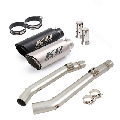 Silenciadores silenciadores tubo medio enlace escape para Suzuki Vstrom 1000 DL 1000 2002-2013 Foto 1 de 4