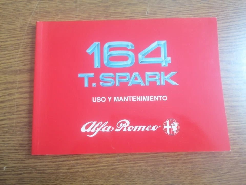 alfa romeo 164 twin spark folleto, manual de uso y mantenimiento book owners - Immagine 1 di 4