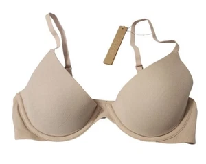 SKIMS Womens 32D Fits Everybody Scoop Plunge Bra Mica BR-UWR-1997 - Picture 1 of 3