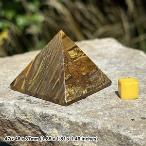 Tiger eye large pyramid - confidence spiritual healing crystal mineral stone - Picture 1 of 1