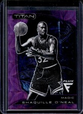 2022-23 Panini Flux Shaquille O'Neal Purple Scope Prizm Titan #11/17 Magic