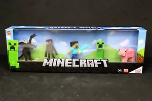 Boxed Set of 5 Vinyl Minecraft Action Figures by Mattel BNIB - Picture 1 of 10