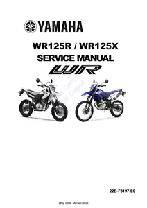 YAMAHA WR125R WR125X WORKSHOP SERVICE REPAIR MANUAL REPRINTED COMB BOUND - Picture 1 of 2