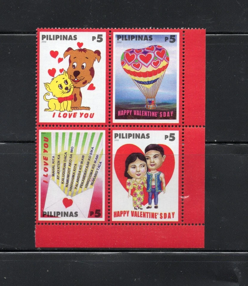 S0444   Philippines   2002   Valentine's Day   BLOCK   MNH - Image 1 of 1