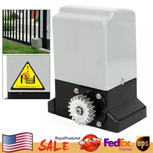 Electric Automatic Sliding Gate Opener 1400Lbs Motor Remote Kit 220V 370W New - Picture 1 of 12