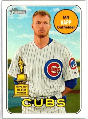 2018 Topps Heritage IAN HAPP #63 Gold Cup CUBS - Image 1 of 2