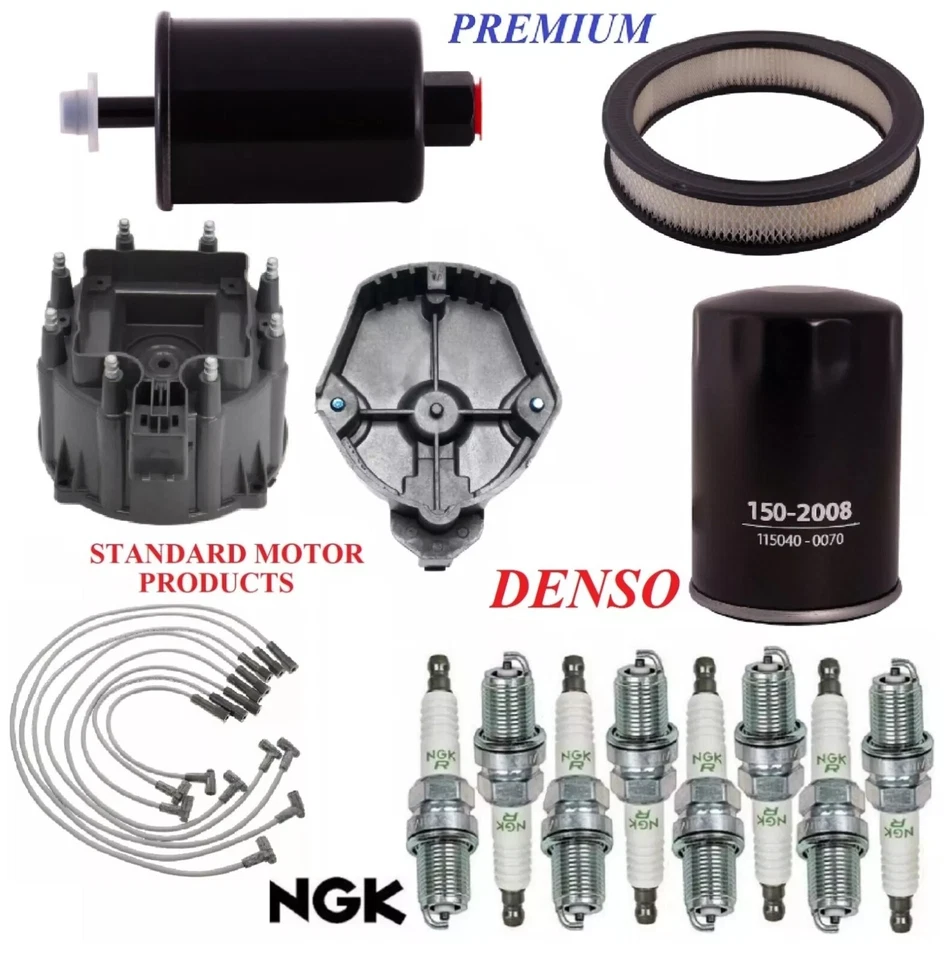 Tune Up Kit Air Oil Fuel Filters Wire Plugs For CADILLAC SEVILLE V8 4.1L 1985 - Image 1 of 1