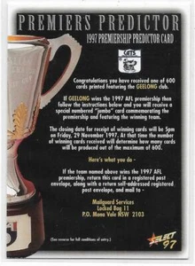 1997 Select Premiership Predictor (CC7) GEELONG ## - Picture 1 of 1