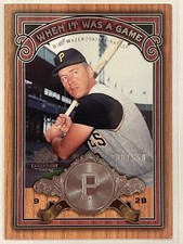 2006 SP Legendary Cuts Bill Mazeroski When It Was A Game /550 #WG-BM Baseball