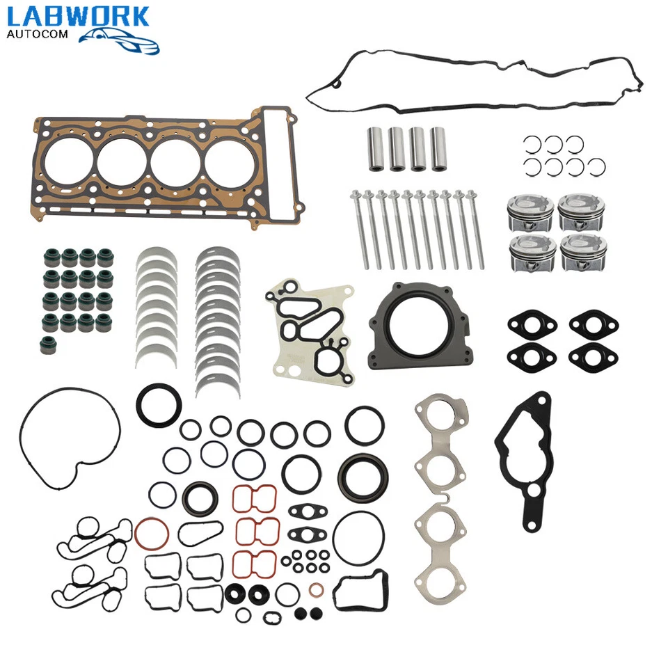 For Mercedes-Benz C250 / C250 Cgi 2009/2010-2014 Overhaul Pistons Gasket Kit — 第 1/4 张图片