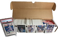 1990 LEAF Baseball Series 1 & 2 Complete Set w/ Berra Puzzle & Thomas RC PSA 7