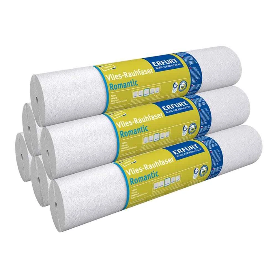 Erfurt Romantic 15x0,53m Vlies-Rauhfaser - Weiß