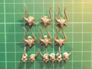 Warhammer 40K - 12 Chaos skulls Base decor - 40k bits - Picture 1 of 1