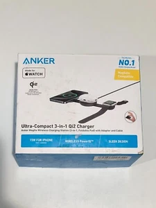 Anker MagGo UFO Ultra-Compact 3-in-1 Qi2 Charger for iPhone/Apple Watch/Airpods - Picture 1 of 2