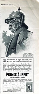 R J Reynolds Tobacco Co Ad 1912 Prince Albert Pipe Tobacco Prince Bismark - Picture 1 of 1