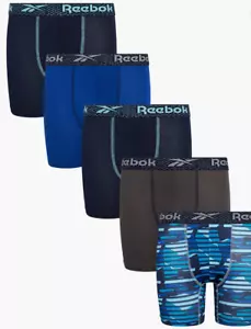 Slip boxer Reebok ragazzo performance grande 12/14 nuovo con etichetta confezione da 4 - Foto 1 di 7