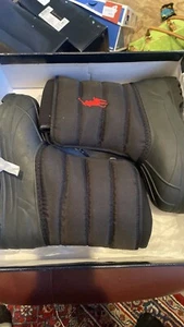 Polo Ralph Lauren Black Boots Boys Youth Vancouver Front Zip Kids 3 Winter Snow - Picture 1 of 6