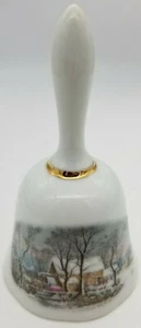Porcelain Bell with Country Barn Scene, Free Shipping! - Picture 1 of 7