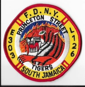 New York Fire Department (FDNY) Engine 303 Ladder 126 South Jamaica Patch V1 - Bild 1 von 2