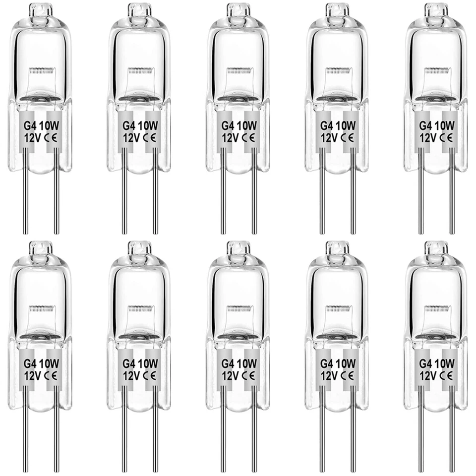 10Pcs 10W 12V G4 Replacement Light Bulbs For ML10WH2 ML10W2D LT9D CL877 Malibu - Image 1 of 4