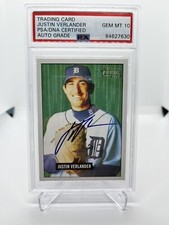 2005 Bowman Heritage #220 JUSTIN VERLANDER Signed Rookie RC PSA AUTO 10 Astros