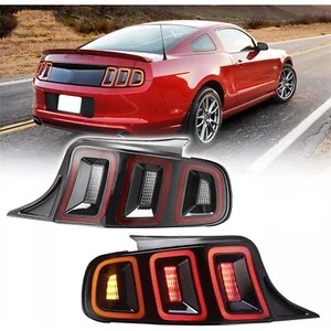 Se adapta a Ford Mustang 2010-2014 LED completo con luces traseras secuenciales lámparas de freno negras - Imagen 1 de 15