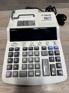 Canon MP27D 12 Digit Calculator Adding Machine w/ Calendar & Clock - Picture 1 of 5
